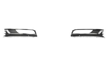 Grile - Pachet 2 grile bara fata stanga / dreapta HIGHLINE, cu locas proiectoare, negru/crom VW PASSAT intre 2010-2014