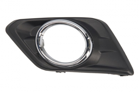 Grile - Panou fata fata Stanga (cu orificii lampa ceata, plastic, crom/negru) potrivit NISSAN X-TRAIL III dupa 2014 2013-2017
