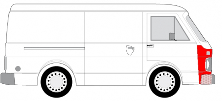 Panou lateral - Panou lateral partea dreapta inferioara, inalt VW LT 28-35 I, LT 28-46 II, LT 40-55 I intre 1975-1996