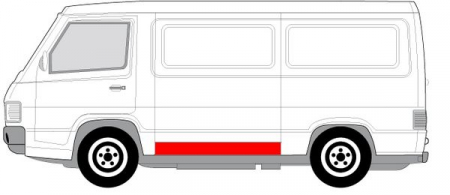 Panou lateral partea stanga inferioara, lungime 10cm MERCEDES Clasa MB 100 intre 1988-1996 [1]