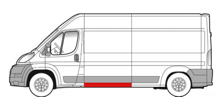 Panou lateral partea stanga inferioara, lungime 20cm, lungime 141cm CITROEN JUMPER; FIAT DUCATO; PEUGEOT BOXER intre 2006-2014 [1]