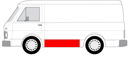 Panou lateral reparatie strat stanga prima nervura, partea inferioara VW LT 28-35 I  Panou lateral - Panou lateral reparatie strat stanga prima nervura, partea inferioara VW LT 28-35 I