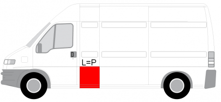 Panou lateral stanga/dreapta varianta lunga partea inferioara, lungime 60cm, lungime 50cm CITROEN JUMPER; FIAT DUCATO; PEUGEOT BOXER intre 1994-2006 [1]
