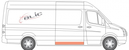 Panou pentru reparatie usa potrivit MERCEDES SPRINTER; VW CRAFTER 2006-2013 - culisanta dreapta duct [2]