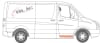 Panou pentru reparatie usa fata dreapta duct MERCEDES SPRINTER 3,5-T 906, SPRINTER 3-T 906, SPRINTER 4,6-T 906, SPRINTER 5-T 906; VW CRAFTER 30-35, CRAFTER 30-50 dupa 2006 [1]