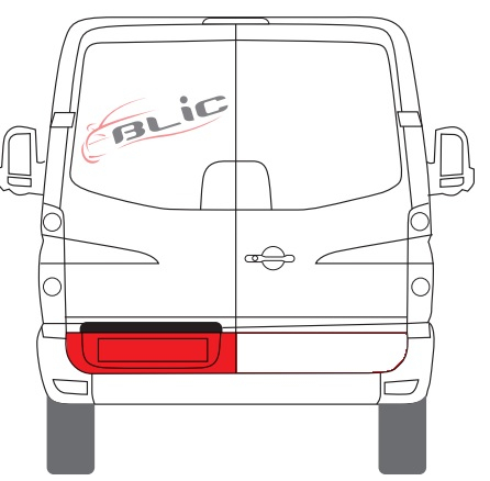 Panou pentru reparatie Usa spate stanga potrivit MERCEDES SPRINTER; VW CRAFTER 2006-2013 - partea inferioara [2]