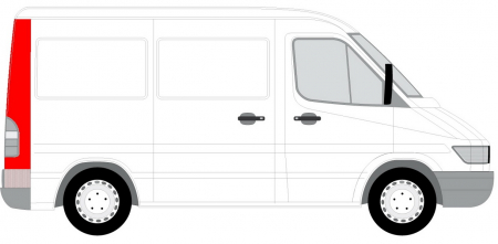 Panou lateral - Panou reparatie spate dreapta inalt MERCEDES SPRINTER 2-T 901, 902, SPRINTER 3-T 903, SPRINTER 4-T 904 intre 1995-2006