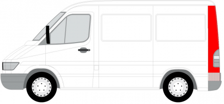 Panou lateral - Panou reparatie spate stanga inalt MERCEDES SPRINTER 2-T 901, 902, SPRINTER 3-T 903, SPRINTER 4-T 904 intre 1995-2006