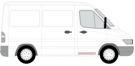 Panou reparatie usa Fata Dreapta potrivit MERCEDES SPRINTER 2-T (B901, B902), SPRINTER 3-T (B903), SPRINTER 4-T (B904), SPRINTER 5-T (B905), SPRINTER (B905) 1995-2006 [1]