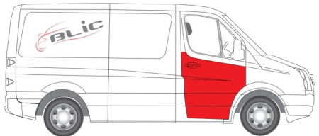Panou reparatie usa Fata Dreapta (strat, la geam) potrivit MERCEDES SPRINTER 3,5-T (B906), SPRINTER 3-T (B906), SPRINTER 4,6-T (B906), SPRINTER 5-T (B906); VW CRAFTER 30-35 dupa 2006 [1]