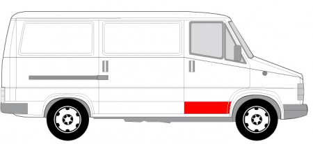 Piese Auto - Panou reparatie usa fata dreapta strat, partea inferioara CITROEN C25 FIAT DUCATO PEUGEOT J5 intre 1981-1994