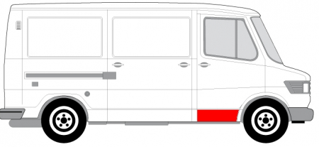 Panou reparatie usa fata partea dreapta inferioara MERCEDES T1/T2 intre 1977-1996 [1]