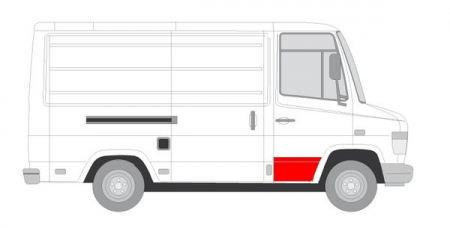Panou reparatie usa fata partea dreapta inferioara MERCEDES VARIO intre 1996-2013 [1]