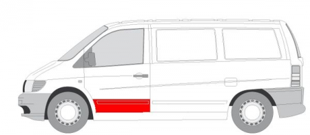 Panou reparatie usa fata stanga lungime 200mm MERCEDES V intre 1996-2004 [1]