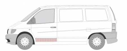Panou reparatie usa fata stanga MERCEDES V intre 1996-2004 [1]