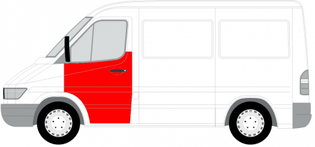 Panou reparatie usa Fata Stanga (strat, la geam) potrivit MERCEDES SPRINTER 2-T (B901, B902), SPRINTER 3-T (B903), SPRINTER 4-T (B904), SPRINTER 5-T (B905), SPRINTER (B905) 1995-2006 [1]