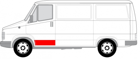 Piese Auto - Panou reparatie usa fata stanga strat, partea inferioara CITROEN C25 FIAT DUCATO PEUGEOT J5 intre 1981-1994