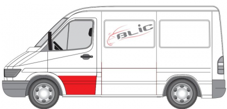 Panou reparatie usa Fata Stanga (strat, partea inferioara, inaltime 450mm) potrivit MERCEDES SPRINTER 2-T (B901, B902), SPRINTER 3-T (B903), SPRINTER 4-T (B904) 1995-2006 [1]