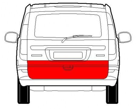 Panou reparatie usa partea spate inferioara MERCEDES VITO intre 2003-2010 [1]