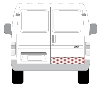 Panou reparatie usa spate dreapta FORD TRANSIT intre 1986-2000 [1]