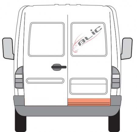 Panou reparatie usa Spate Dreapta potrivit MERCEDES SPRINTER 2-T (B901, B902), SPRINTER 3-T (B903), SPRINTER 4-T (B904), SPRINTER 5-T (B905), SPRINTER (B905) 1995-2006 [2]