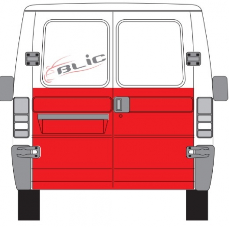 Panou reparatie usa Spate Dreapta (strat, la geam) potrivit CITROEN JUMPER; FIAT DUCATO; PEUGEOT BOXER 1994-2006 [1]