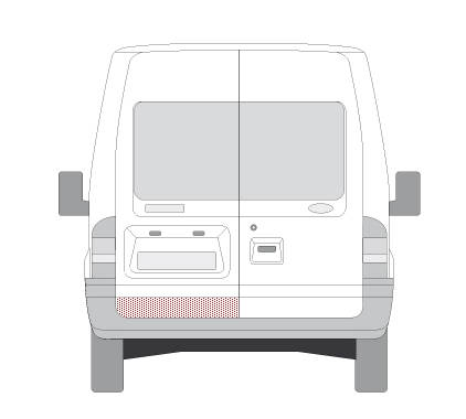 Panou reparatie usa Spate Stanga potrivit FORD TRANSIT 2000-2014 [1]
