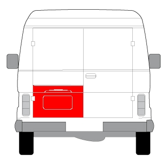 Piese Auto - Panou reparatie usa spate stanga strat, partea inferioara, 1/3 inaltime VW LT I intre 1975-1996