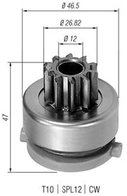 Pinion electromotor potrivit FORD COUGAR, ESCORT CLASSIC, ESCORT VI, ESCORT VI/KOMBI, FIESTA IV, FIESTA/HATCHBACK, FIESTA/MINIVAN, FOCUS I, MAVERICK, MONDEO I 1.6-2.5 02.93- [2]