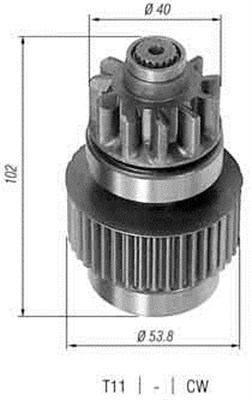 Alternatoare Electromotoare - Pinion electromotor potrivit TOYOTA LAND CRUISER 2.4D 1984-1985