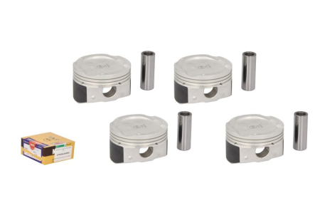 Motor - Piston 71,5 (+0,50, cu inele, 4 buc) potrivit Hyundai I10 I, I10 II, I10 III, I20 I, I20 II dupa 2008 - 1.0-1.2 GPL, diametru 71.5 mm