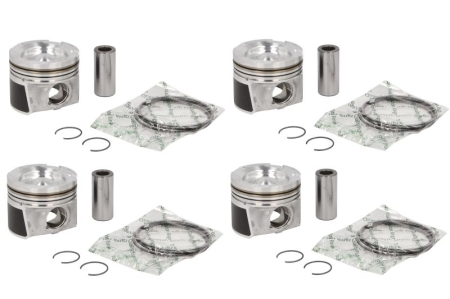 Piston - Piston 77 (STD, cu inele, 4 buc) potrivit Hyundai I30, I40 I, I40 I CW, Kona, Tucson; Kia Ceed, Cerato IV, Optima, Proceed, Sportage IV, Sportage V, Stonic, Xceed 1.6D/1.6DH dupa 2017 - diametru 77 mm