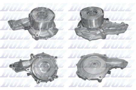 Pompa apa (cu rulment: 124mm) potrivit RVI C, K, KERAX, MAGNUM, T; VOLVO 9700, 9900, FH, FH II, FM, FM II, FMX, FMX II D13A420-DXi13520 09.05- [2]