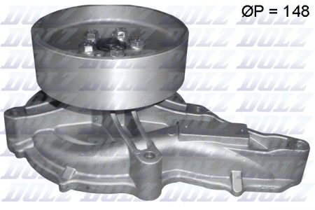 Pompa apa (cu rulment: 148mm) potrivit RVI KERAX, MAGNUM, PREMIUM, PREMIUM 2; VOLVO 7700, FH, FH II, FH16, FM, FM II, FM9, FMX D11A-370-MIDR06.23.56B/41 04.96- [2]