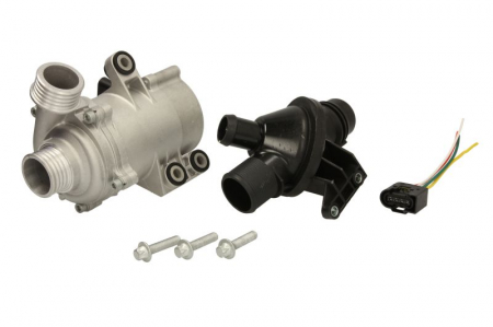Pompa apa - Pompa apa fara garnitura (cu termostat) potrivit BMW 1 (F20), 1 (F21), 2 (F22, F87), 2 (F23), 3 (F30, F80), 3 (F31), 3 GRAN TURISMO (F34), 4 (F32, F82), 4 (F33, F83) 1.6/2.0 10.10-06.21
