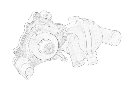 Conducta racire - Pompa apa potrivita AUDI A5, A6 ALLROAD C6, A6 C6, A8 D3, A8 D4, Q7; VW TOUAREG 4.2/4.2D/5.2 2005-2018
