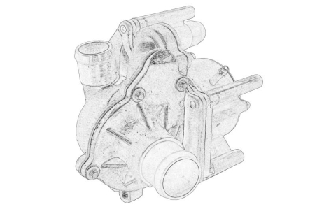 Conducta racire - Pompa apa potrivita AUDI A8 D4, Q7; PORSCHE CAYENNE; VW TOUAREG 4.2D 2007-2018