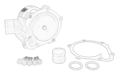 Conducta racire - Pompa apa potrivit DEUTZ BF4M2013; BF4M2013C; BF6M2013; BF6M2013C; TDC2013L4 4V; TDC2013L6 4V, FENDT 409 VARIO, 409 VARIO FARMER, 410 VARIO, 410 VARIO FARMER, 411 VARIO, 411 VARIO FARMER