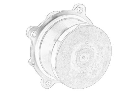 Conducta racire - Pompa apa potrivit FENDT 300, 400, 700, 900; AHLMANN AS, AZ; ATLAS 1000, AB 05, AW, COPCO BOOMER, COPCO XAHS, COPCO XAMS, COPCO XAS, COPCO XATS, LC, MH, W, ZW BF4L1012E-TD226B-4