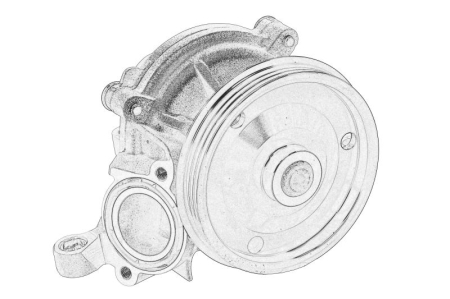 Conducta racire - Pompa apa potrivit VOLVO S60 III, S90 II 2.0DH/2.0H 03.20-