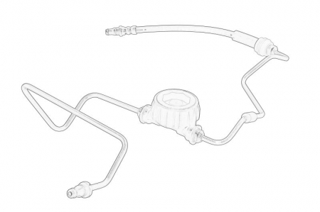Ambreiaj - Pompa centrala ambreiaj hose potrivit FORD TRANSIT CUSTOM V362 2.2 TDCi 09.12-12.23