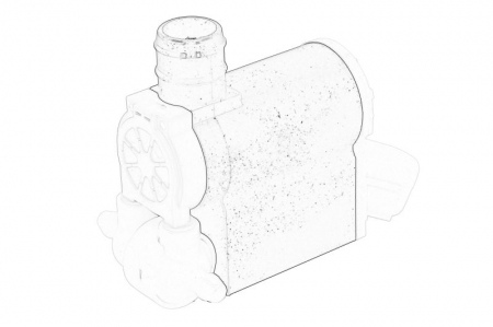 Caroserie - Pompa spalator parbriz fata potrivit CHEVROLET LACETTI; HYUNDAI ACCENT II, COUPE II, I30, IX20, MATRIX, SANTA FÉ III, TUCSON; KIA CARNIVAL III, CEE'D, PICANTO I, SOUL I, SPORTAGE II COUPE-SUV 07.94-