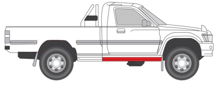 Prag auto Dreapta potrivit TOYOTA HILUX V; VW TARO pana in 1997 [1]