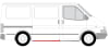Prag auto Spate Dreapta potrivit FORD TRANSIT, TRANSIT TOURNEO pana in 2000 [2]