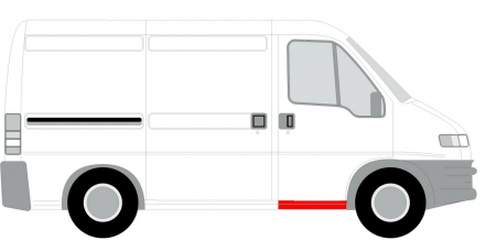 Prag lateral fata dreapta potrivit CITROEN JUMPER; FIAT DUCATO; PEUGEOT BOXER 1994-2006 [1]