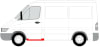 Prag lateral fata stanga potrivit MERCEDES SPRINTER; VW LT 1995-2006 [2]