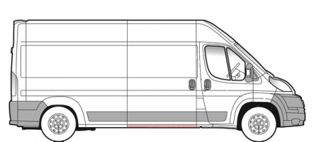 Prag lateral usa culisanta dreapta CITROEN JUMPER; FIAT DUCATO; PEUGEOT BOXER dupa 2006 [2]