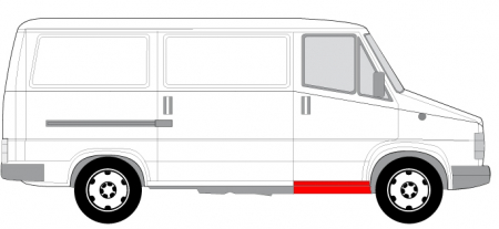 Prag panou reparatie lateral fata dreapta CITROEN C25 FIAT DUCATO PEUGEOT J5  [1]