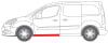 Prag usa stanga potrivit CITROEN BERLINGO; PEUGEOT PARTNER, PARTNER TEPEE dupa 2008 - reparatie lungime 100cm [1]