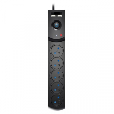 Accesorii auto - Prelungitor electric 5m, 230V, 3x1mm², numar prize 230V x 5buc. E / USB 2.0, IP20